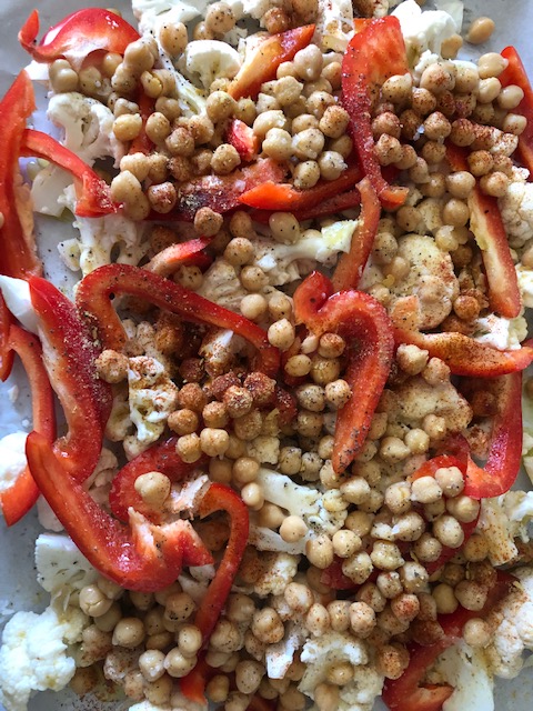 Roasted Chickpea Salad
