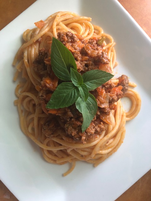 Bolognese Sauce with Spaghetti