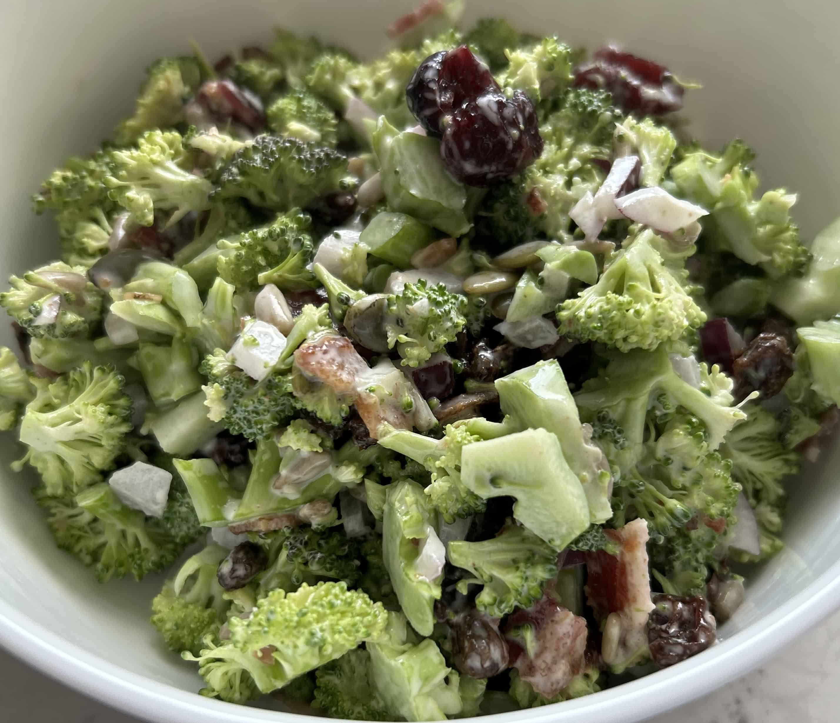 Broccoli Salad with Mayo Dressing