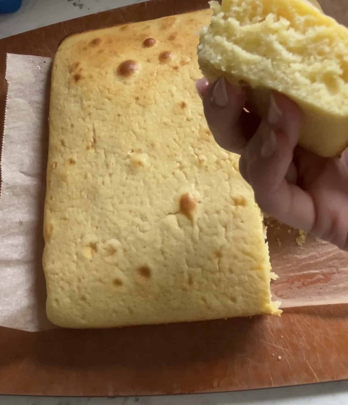 fluffy birthday cake